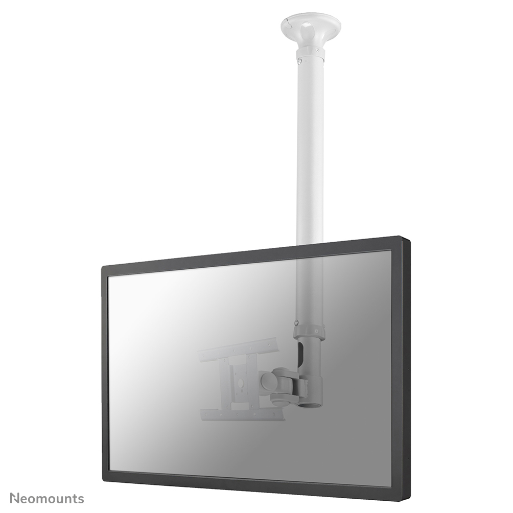Neomounts FPMA-C100WHITE Support de plafond pour écran de 10-30" - h79-129 cm